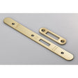 Eurospec Locks & Latches PVD / DIN Accessory Pack Eurospec - Forend Strike & Fixing Pack To Suit Din Euro Deadlock-PVD-Radius Fore