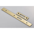 Eurospec Locks & Latches PVD / DIN Accessory Pack Eurospec - Forend Strike & Fixing Pack To Suit Din Euro Deadlock-PVD-Square Fore