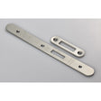 Eurospec Locks & Latches Satin Stainless Steel / DIN Accessory Pack Eurospec - Forend Strike & Fixing Pack To Suit Din Euro Deadlock-Satin Stainless