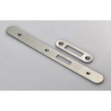 Eurospec Locks & Latches Satin Stainless Steel / DIN Accessory Pack Eurospec - Forend Strike & Fixing Pack To Suit Din Euro Deadlock-Satin Stainless