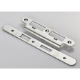 Eurospec Locks & Latches Bright Stainless Steel / DIN Accessory Pack Eurospec - Forend Strike & Fixing Pack To Suit Din Euro Sash/Bathroom Lock-Brigh