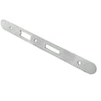 Eurospec Locks & Latches Satin Stainless Steel / DIN Accessory Pack Eurospec - Forend Strike & Fixing Pack To Suit Din Euro Sash/Bathroom Lock-Satin