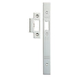 Eurospec Locks & Latches Bright Stainless Steel / DIN Accessory Pack Eurospec - Forend Strike & Fixing Pack To Suit Din Latch-Bright Stainless Steel-