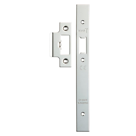 Eurospec Locks & Latches Bright Stainless Steel / DIN Accessory Pack Eurospec - Forend Strike & Fixing Pack To Suit Din Latch-Bright Stainless Steel-