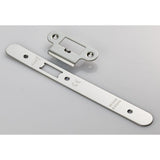 Eurospec Locks & Latches Bright Stainless Steel / DIN Accessory Pack Eurospec - Forend Strike & Fixing Pack To Suit Din Latch-Bright Stainless Steel-