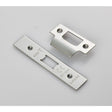Eurospec Locks & Latches Bright Stainless Steel / Fixing Packs Eurospec - Forend Strike & Fixing Pack To Suit Flat Latch FLL5030-Bright Stainle