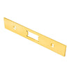 Eurospec Locks & Latches PVD / Fixing Packs Eurospec - Forend Strike & Fixing Pack To Suit Flat Latch FLL5030-PVD-Square For