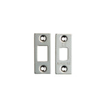 Eurospec Locks & Latches Polished Stainless Steel / Fixing Packs Eurospec - Forend Strike & Fixing Pack To Suit Heavy Duty Tubular Deadbolt-Brigh