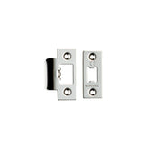 Eurospec Locks & Latches Polished Stainless Steel / Fixing Packs Eurospec - Forend Strike & Fixing Pack To Suit Heavy Duty Tubular Latch-Bright S