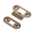 Eurospec Locks & Latches Antique Brass / Fixing Packs Eurospec - Forend Strike & Fixing Pack to suit Heavy Duty Tubular Latch Radius