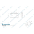 Eurospec Accessories Satin Stainless Steel / Handrail Brackets Eurospec - Handrail Bracket Saddle - Satin Stainless Steel