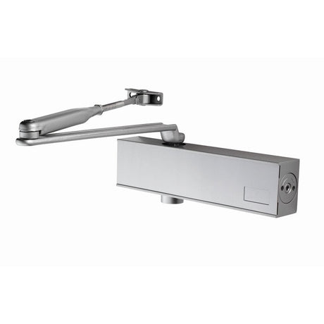 Eurospec Door Furniture Silver / Door Closers / Size 2-6 Eurospec - Heavy Duty Overhead Door Closer Variable Power Size 2-6 - Silver