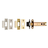 Eurospec Locks & Latches Electro Brassed/Satin Stainless Steel / Tubular Mortice Latch / 4" Eurospec - Heavy Sprung Tubular Latch 102mm - Electro Brassed/Satin Stainless St