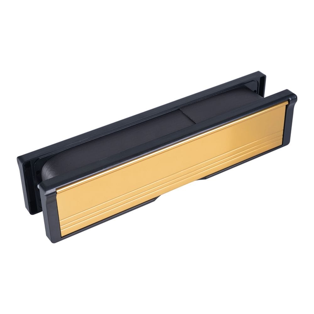 Eurospec Accessories Polished Gold / Intumescent Letterbox / 254 x 56mm Eurospec - Intumescent Letterbox Assemblies 254 x 56mm - Polished Gold