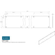 Eurospec Door Furniture Satin Stainless Steel / Kick Plates / 830 x 150mm Eurospec - Kickplate 830 x 150mm - SSS