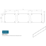 Eurospec Door Furniture Satin Stainless Steel / Kick Plates / 915 x 150mm Eurospec - Kickplate 915 x 150mm - SSS