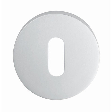 Eurospec Door Furniture Satin Anodised Aluminium / Mortice Key Profile Escutcheons Eurospec - Lock Escutcheon - Satin Anodised Aluminium