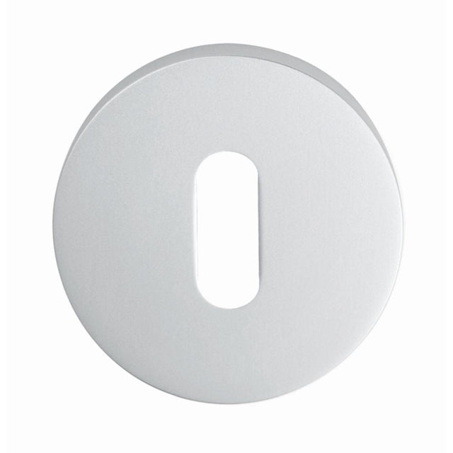 Eurospec Door Furniture Satin Anodised Aluminium / Mortice Key Profile Escutcheons Eurospec - Lock Escutcheon - Satin Anodised Aluminium