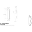 Eurospec Locks & Latches Nickel Plated Eurospec - Metal Box Keep to Suit Contact Easi T Lock