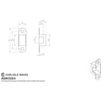Eurospec Locks & Latches Nickel Plated / Tubular Mortice Latch Eurospec - Metal Box Keep To Suit Easi - T Heavy Duty Tubular Latch