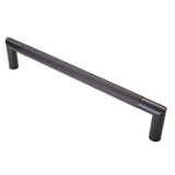 Eurospec Door Furniture Matt Black / Pull Handles (Bolt Through) Eurospec - Mitred Knurled Pull Handle - Matt Black