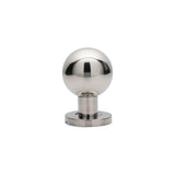 Eurospec Door Furniture Polished Stainless Steel / Mortice Knobs Eurospec - Mortice Knob on Sprung Round Rose - Bright Stainless Steel