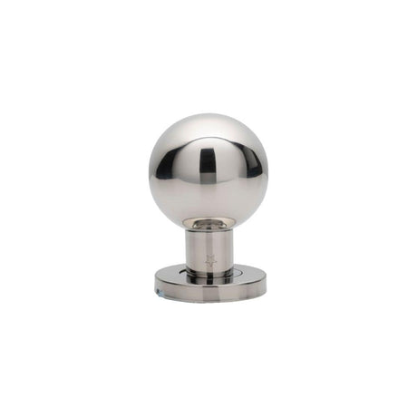 Eurospec Door Furniture Polished Stainless Steel / Mortice Knobs Eurospec - Mortice Knob on Sprung Round Rose - Bright Stainless Steel