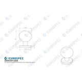 Eurospec Door Furniture Satin Stainless Steel / Mortice Knobs Eurospec - Mortice Knob - Satin Stainless Steel