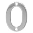 Eurospec Door Furniture Polished Stainless Steel / Numerals / 0 Eurospec - Numerals Number 0 - Bright Stainless Steel