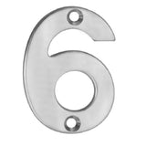 Eurospec Door Furniture Satin Stainless Steel / Numerals / 9 Eurospec - Numerals Number 6/9 - Satin Stainless Steel