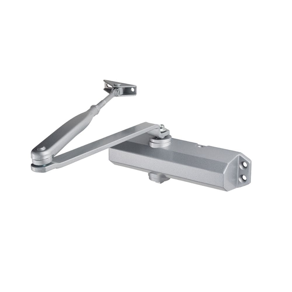 Eurospec Door Furniture Silver / Door Closers / Size 2-4 Eurospec - Overhead Door Closer En2-4 C/W Bc Fig 6 Bracket En1154