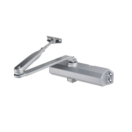 Eurospec Door Furniture Silver / Door Closers / Size 2-4 Eurospec - Overhead Door Closer En2-4 C/W Bc Fig 6 Bracket En1154