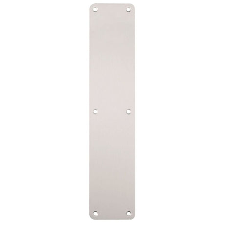 Eurospec Door Furniture Satin Anodised Aluminium / Finger Plates / 300 x 75mm Eurospec - Plain Finger Plate 300 x 75mm - SAA