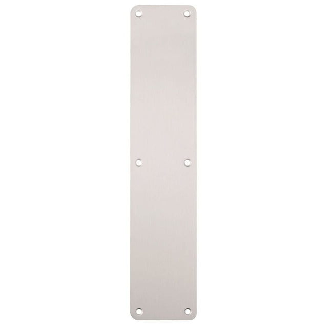 Eurospec Door Furniture Satin Anodised Aluminium / Finger Plates / 300 x 75mm Eurospec - Plain Finger Plate 300 x 75mm - SAA