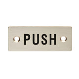 Eurospec Door Furniture Satin Stainless Steel / Signs Eurospec - Push Symbol Sign - Satin Stainless Steel