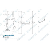 Eurospec Accessories Silver / Single Panic Bar Eurospec - Pushbar Panic Bolt - Silver