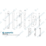 Eurospec Locks & Latches Nickel Plated / Rebate Kits Eurospec - Rebate Set Flat Latch 13Mm For Fll 8000 Srs