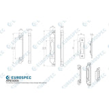 Eurospec Locks & Latches Nickel Plated / Sashlock Rebate Sets Eurospec - Rebate Set To Suit Economy Sashlock 0.5