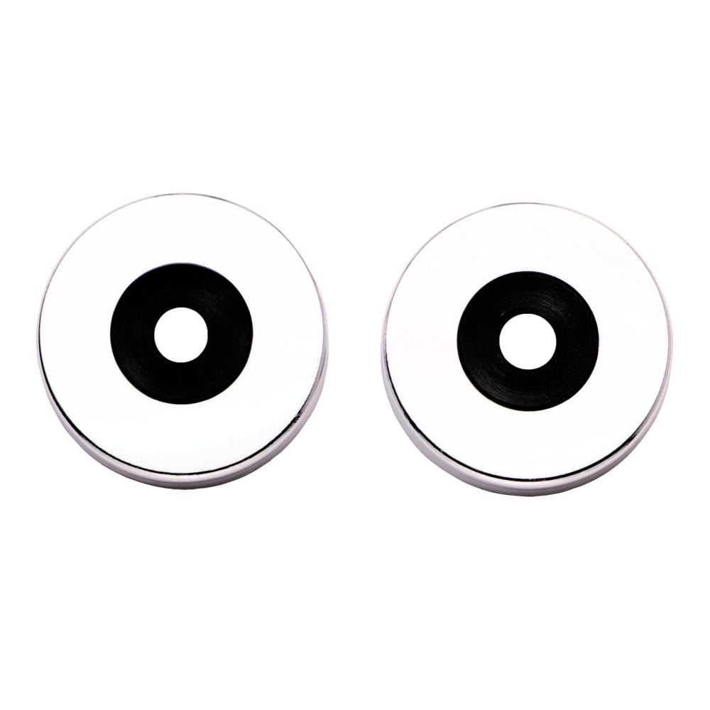 Eurospec Door Furniture Satin Anodised Aluminium Eurospec - Rose Pack of 2 to suit Aluminium Pull Handles - Satin Anodised Alumin