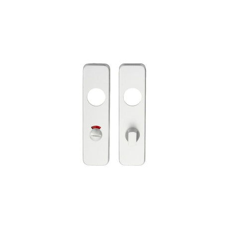 Eurospec Door Furniture Satin Anodised Aluminium Eurospec - Safety Lever Bathroom Covers - Satin Anodised Aluminium