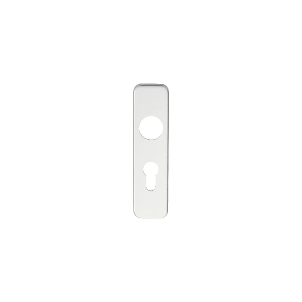 Eurospec Locks & Latches Satin Anodised Aluminium Eurospec - Safety Lever Euro Lock Covers - Satin Anodised Aluminium