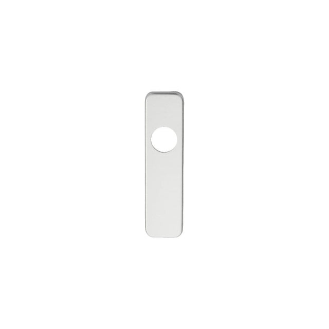 Eurospec Door Furniture Satin Anodised Aluminium Eurospec - Safety Lever Latch Plate Covers - Satin Anodised Aluminium