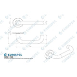 Eurospec Door Furniture Satin Stainless Steel / Round Rose Eurospec - Safety Lever on Sprung Rose - Satin Stainless Steel