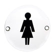 Eurospec Door Furniture Polished Stainless Steel / Signs Eurospec - Signage Female Symbol - Bright Stainless Steel