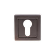 Eurospec Door Furniture Matt Black / Mortice Key Profile Escutcheons Eurospec - Square Escutcheons - Matt Black