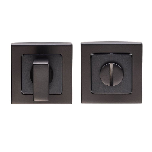 Eurospec Door Furniture Matt Black / No Eurospec - Square Thumbturn and Release - Matt Black