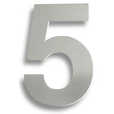Eurospec Door Furniture Satin Stainless Steel / Numerals / 9 Eurospec - Stainless Steel 7" Numerals (0-9) (Number 5) - Satin Stainless Steel