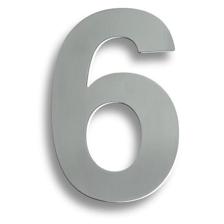 Eurospec Door Furniture Satin Stainless Steel / Numerals / 9 Eurospec - Stainless Steel 7" Numerals (0-9) (Number 6/9) - Satin Stainless Stee