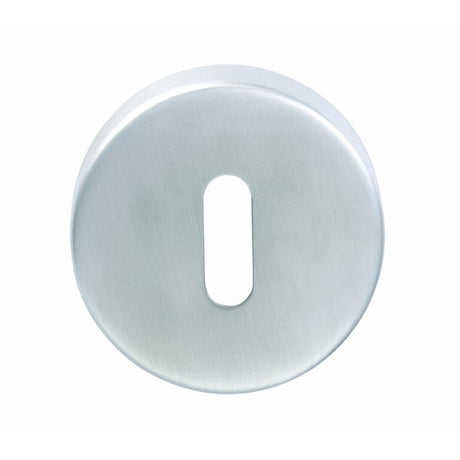 Eurospec Door Furniture Satin Stainless Steel / Mortice Key Profile Escutcheons Eurospec - Standard Lock Escutcheon - Satin Stainless Steel
