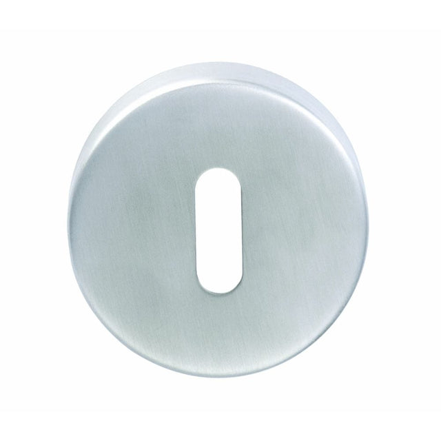 Eurospec Door Furniture Satin Stainless Steel / Mortice Key Profile Escutcheons Eurospec - Standard Lock Escutcheon - Satin Stainless Steel